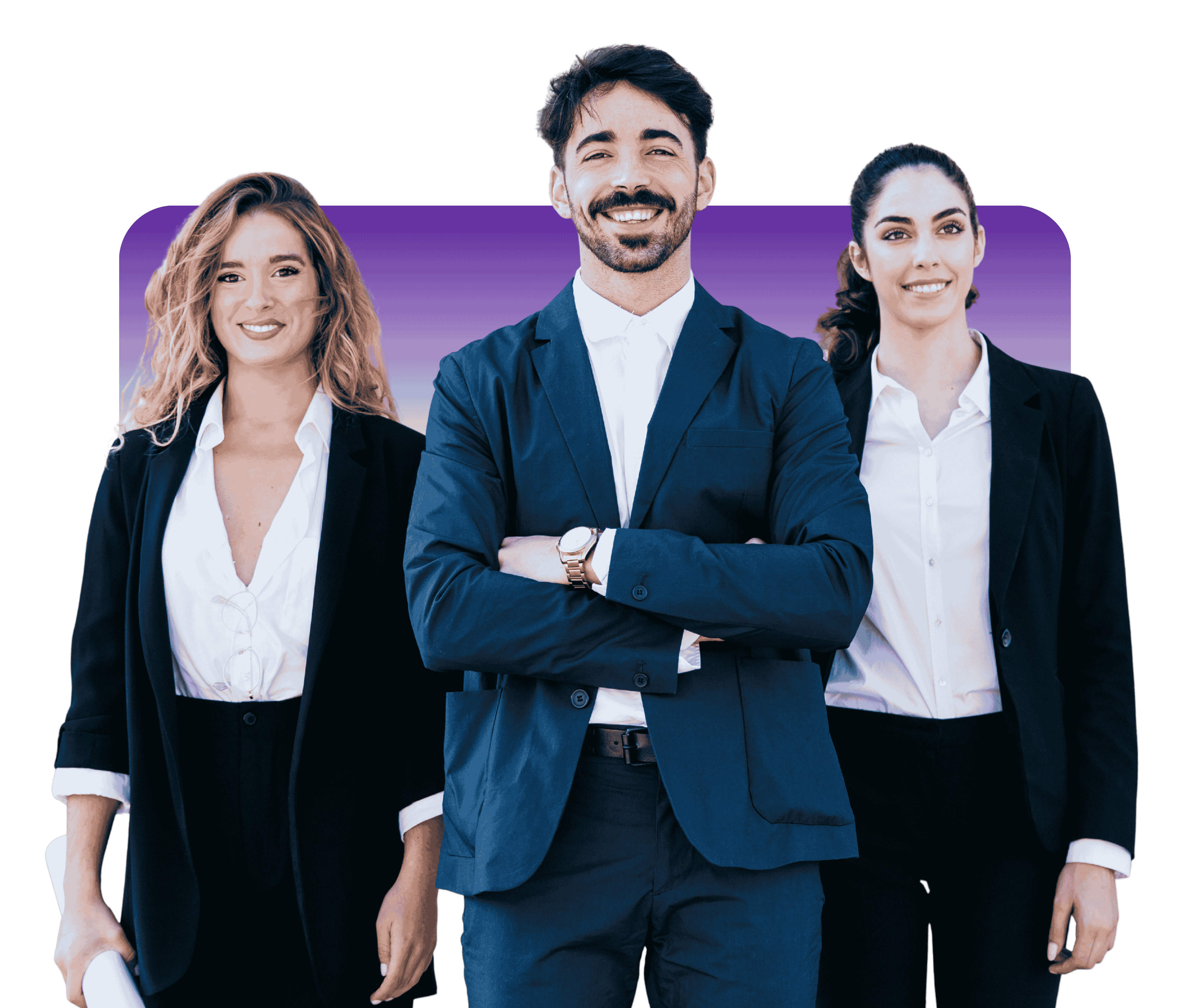 Modern business buildings